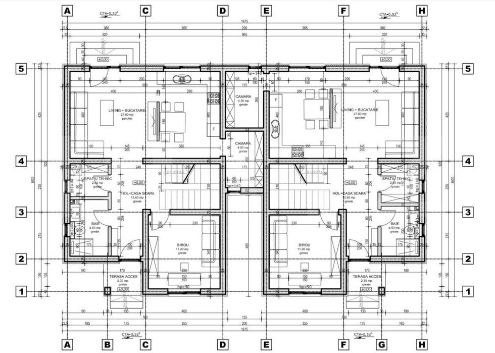 Duplex cu 5 Camere, 250 mp teren, 117 mp utili, Giarmata VII