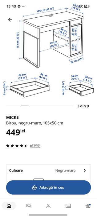 Birou IKEA Micke