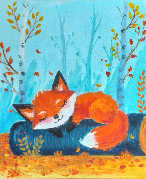 Картини рисувани с маслени бои .