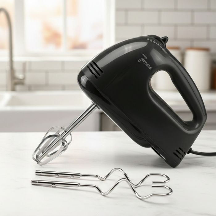 Ръчен миксер Cheffinger – 250W мощност, 7 скорости и 4 бъркалки за бър
