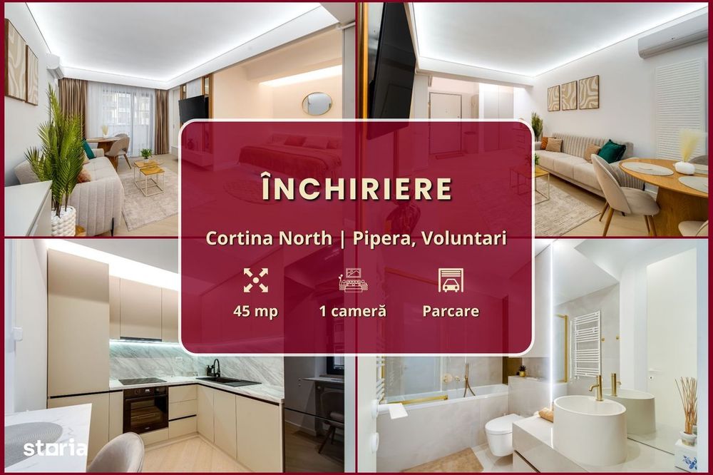 Cortina North || Studio premium || Prima închiriere || Comision 0%