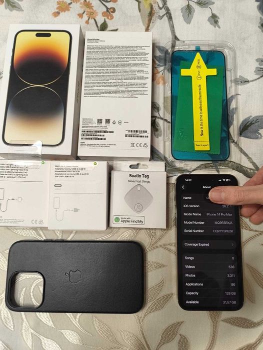 iPhone 14 PRO MAX 128Gb 85 % / 0 PIESE SCHIMBATE + accesorii SIGILATE