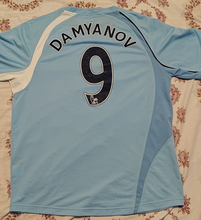 Оригинална ретро фланелка Manchester City – Le Coq Sportif (Thomas Cook) XL
