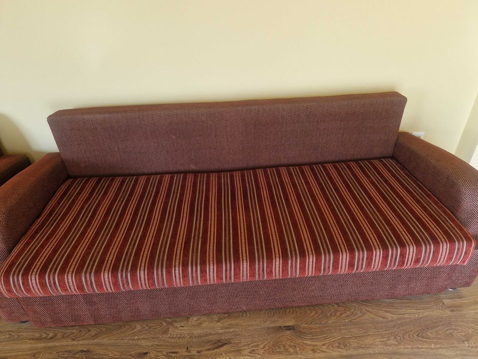 Разтегателен диван с фотьойл