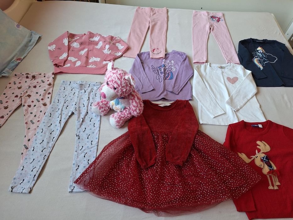 Зимни дрешки за момиченце, размер 110/116 (5-6 години)