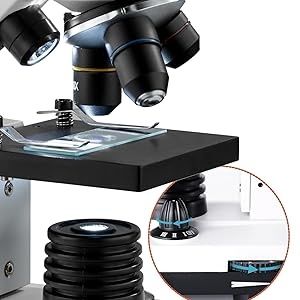 Биологичен Микроскоп BEBANG 100X-2000X, 2х LED осветяване, аксесоари