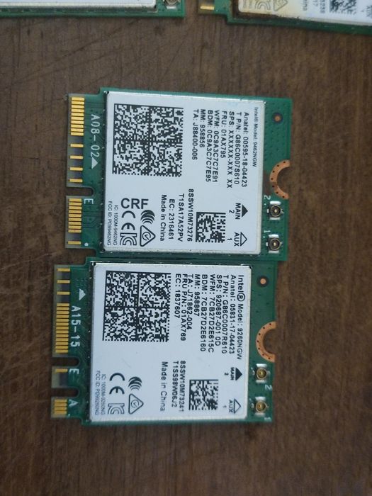 Plăcute wireless Wifi Intel AC9560 AC9260 AC9462 AX201 AX200