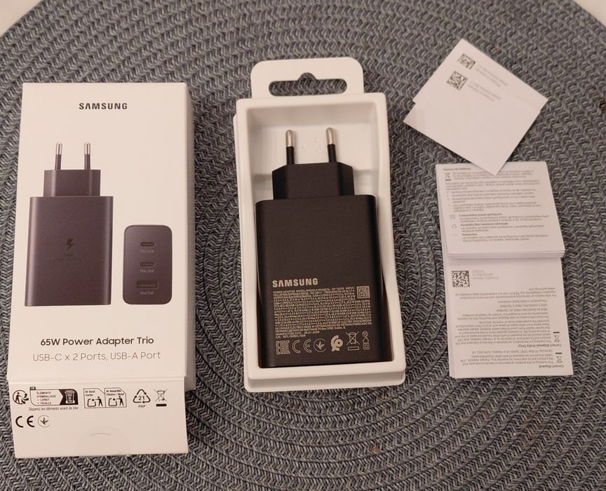 Incarcator original 65W Trio Samsung S26 Ultra,cu trei cabluri incarcare!