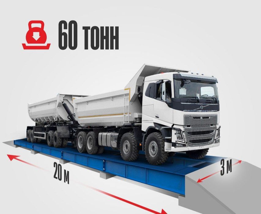 Автомобильные весы до 100 тонн.