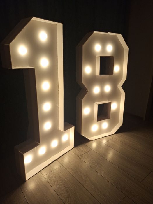Cifre luminoase pentru majorat - 120 cm
