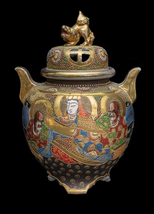 Японска ваза, съд за ароматизиране Satsuma.