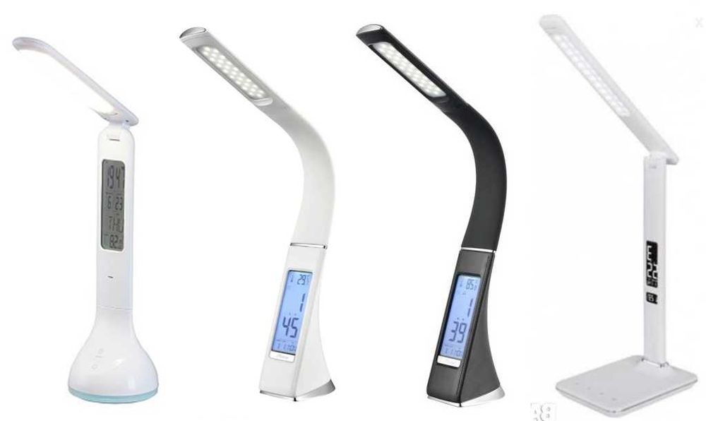 Настолни LED лампи с функции / LED дисплей - 4 различни модела
