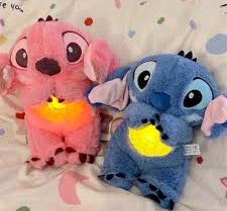 Дишащ Стич плюшена играчка