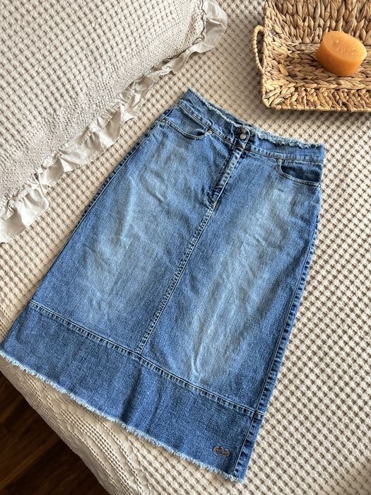 Юбки джинсовые ниже колен рМ