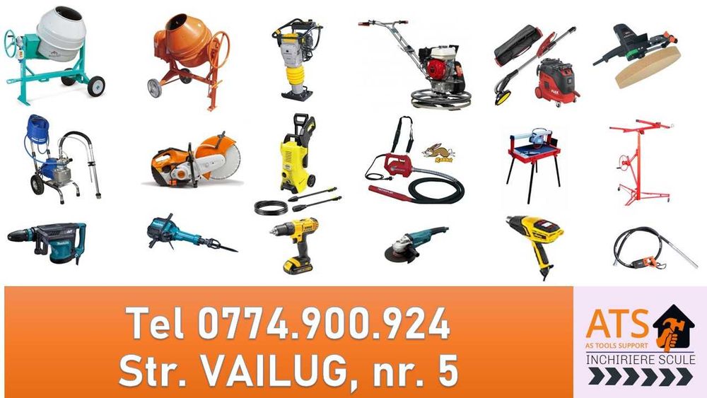 Betoniera profesionala 300-350 L , inchiriez , picamere, drujba beton