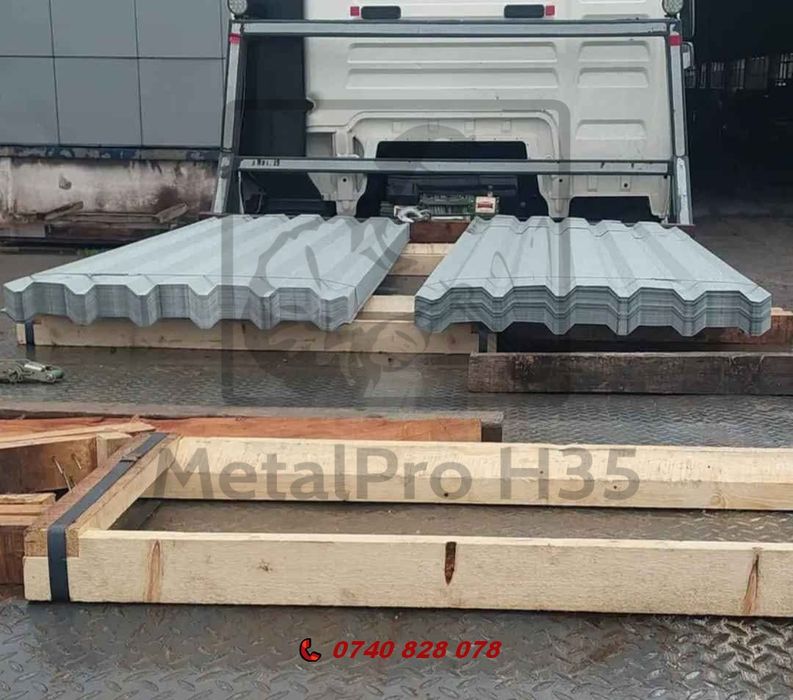 Vand  tabla cutata H35 H12 T10 6.20m x 1.10m  0.5mm grosime