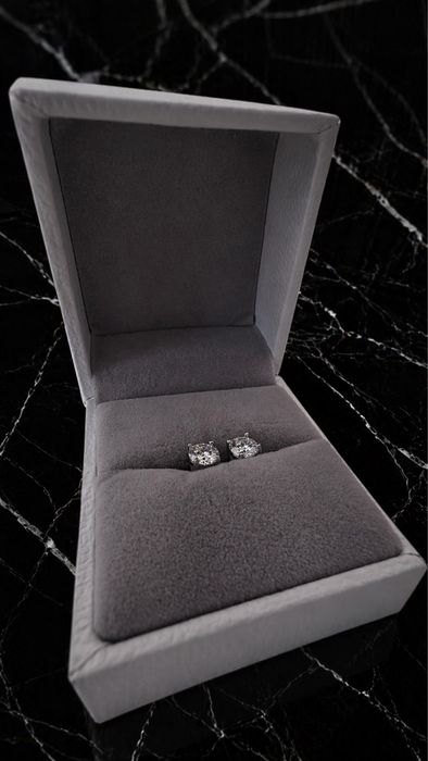 Moissanite Diamond - Обици  ЕДИНСТВЕНИ по рода си