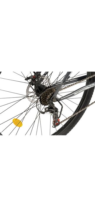 Bicicleta Mountain Bike, Velors Challange, Shimano Tourney 21 viteze, Roti 29 inch, Frane Disc, CSV29/10A, Cadru Gri cu Design Argintiu