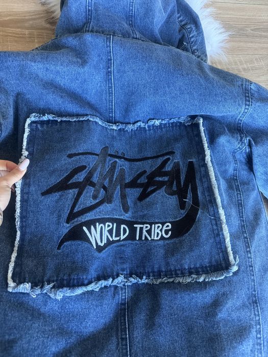 Geaca denim de iarna