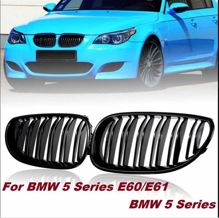 Grile Duble Negru Lucios BMW E90 E70 E71 F30 F32 F10 E60