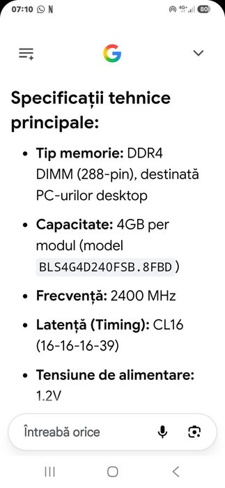 Rami ddr4 doua bucăți.