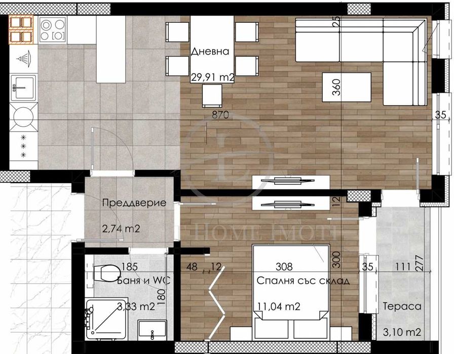 Продава се Двустаен апартамент в Пловдив, Остромила - 89 кв.м за 1624 €/кв.м - Снимка #6