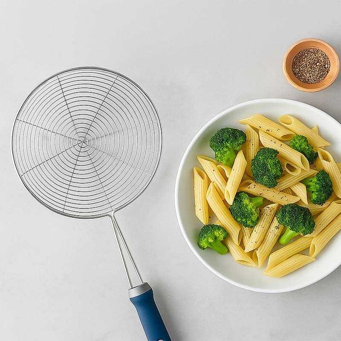 Решетъчна лъжица цедка от неръждаема стомана – за пържене и варене