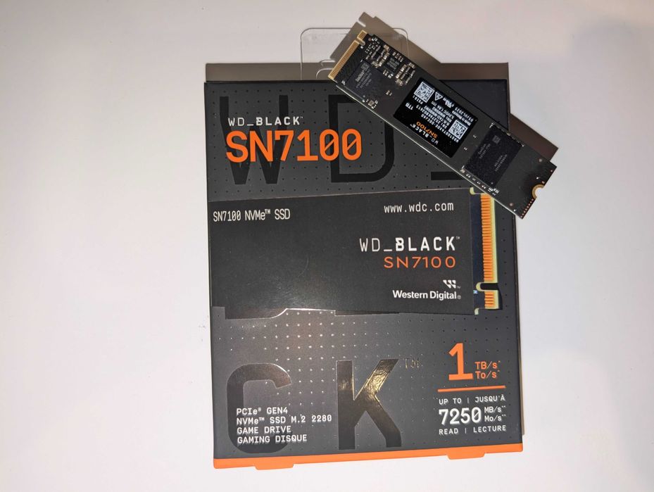 NVMe SSD WD Black SN7100 1TB (PCIe Gen4, M2 2280)
