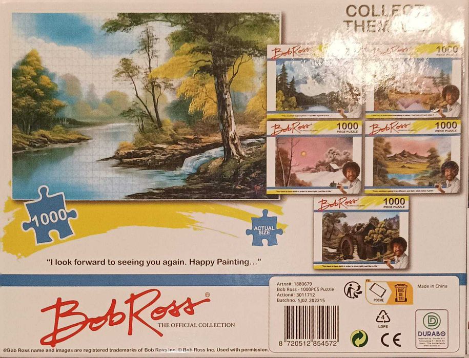1000 PCS Bob Ross пъзел