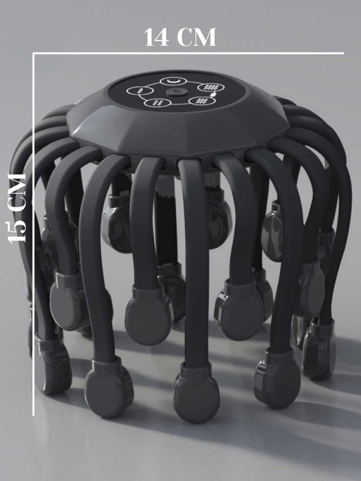 Электрический массажер для головы "Осьминог" с 20 коготками