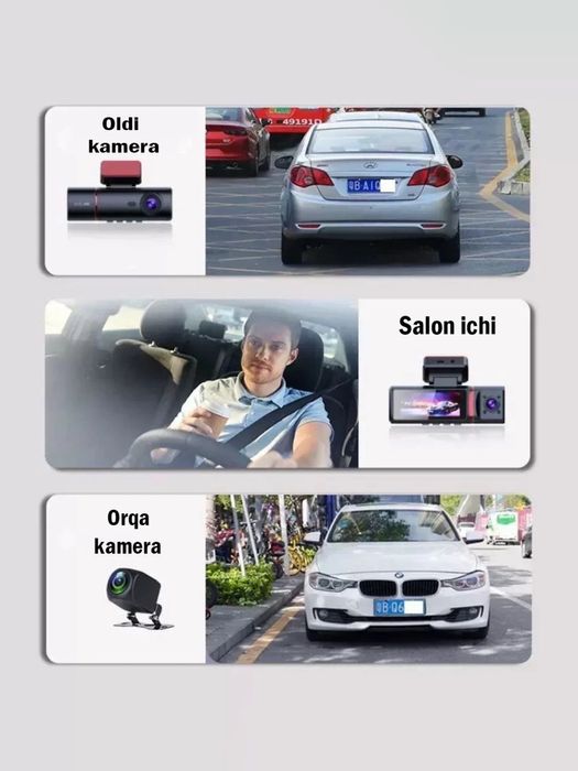 Videoregistrator 3 camera | Tomboss Teyes Bez Panda Arzon New!