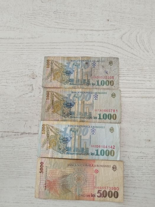 Bancnote 1998 100 lei 500 lei