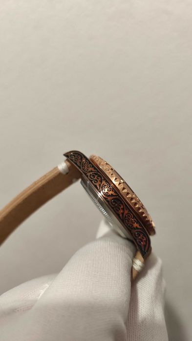 Ceas automatic Seiko modificat in stil Submariner, bronz