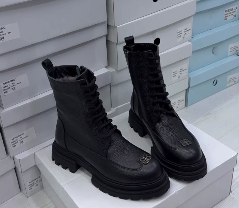 Зимний сапоги черный