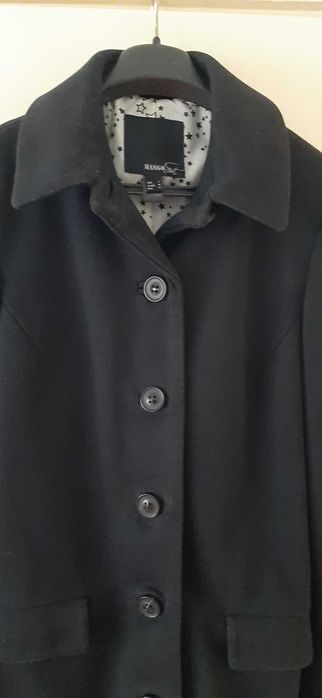 Манго/Mango черно манто/палто