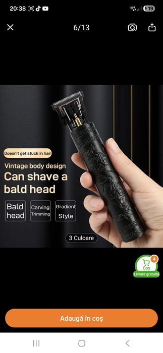 Masina tuns nouă în cutie cu accesorii