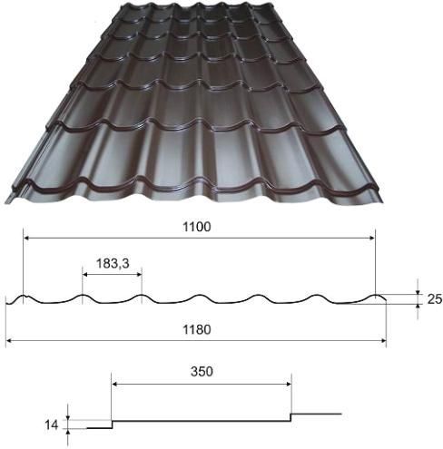 Металлочерепица в Караганде. Рассрочка каспи