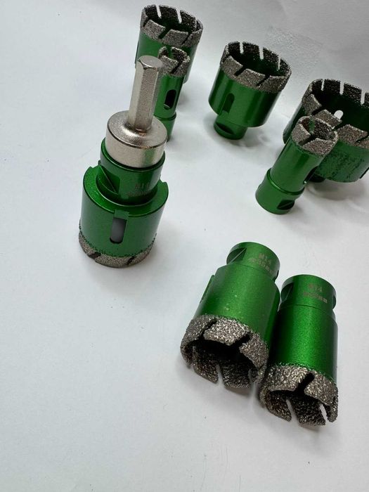 Комплект Диамантени Боркорони за сухо и мокро пробиване 8 части