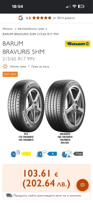 Летни гуми  245/45/20 и 16,17,18 и 19 цола