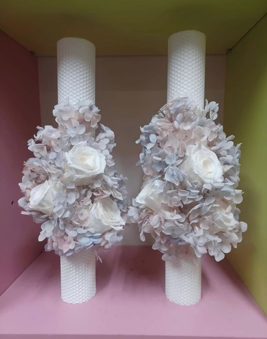 Lumânări,buchete și trusouri de botez/nunta