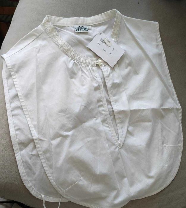 Top guler detașabil alb bumbac – Stil Boho / Festival / Plajă – Nou cu etichetă