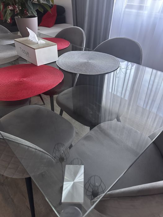 Masa sticla 6 persoane