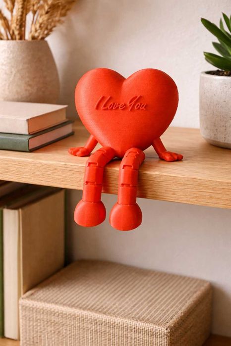 Подарък за Свети Валентин – 3D сърце “I love you” (персонализация)