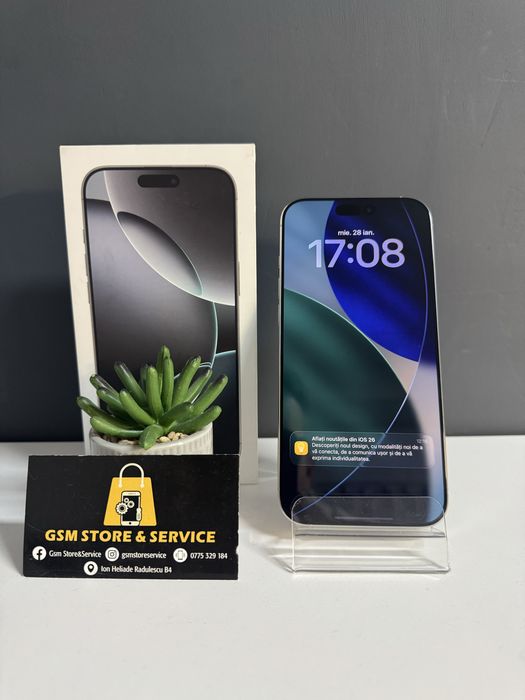 Iphone 16 Pro Max 256Gb White Titanium Baterie Gsm Store&Service