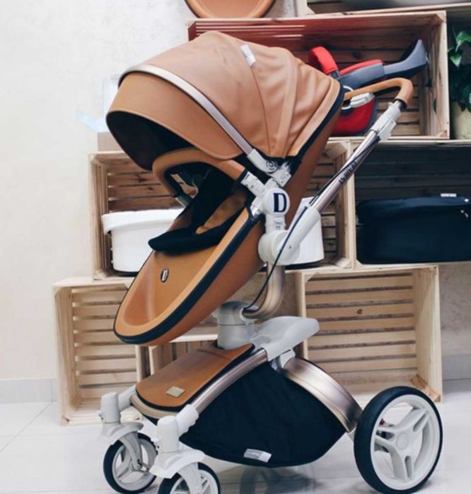 Cărucior 3 în 1 pentru bebeluși (stroller + landou + scoică auto)