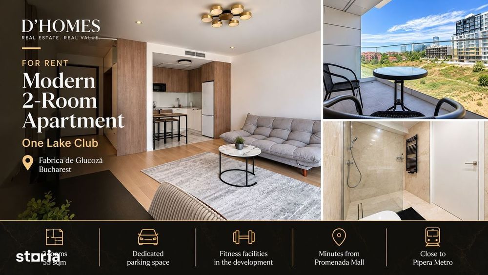 For Rent | Premium 2-Room Apartment | 55 sqm | One Lake Club