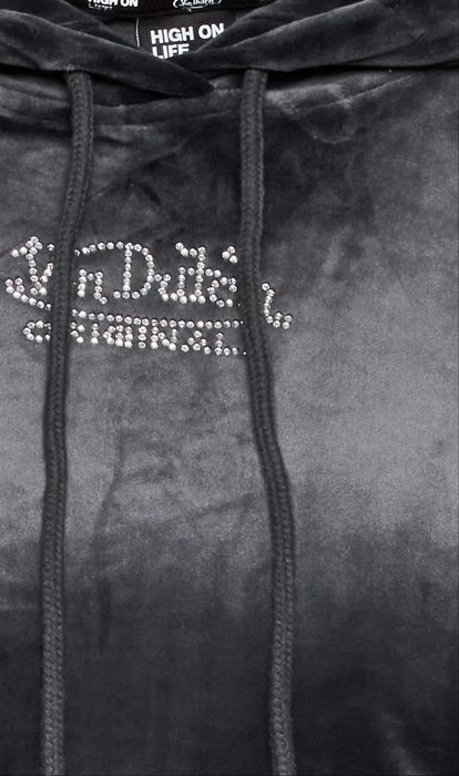 Hanorac Von Dutch XS gri de catifea nou cu eticheta