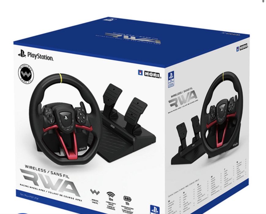 Продавам Hori Racing Wheel Apex (PS4 / PS5 / PC) + педали