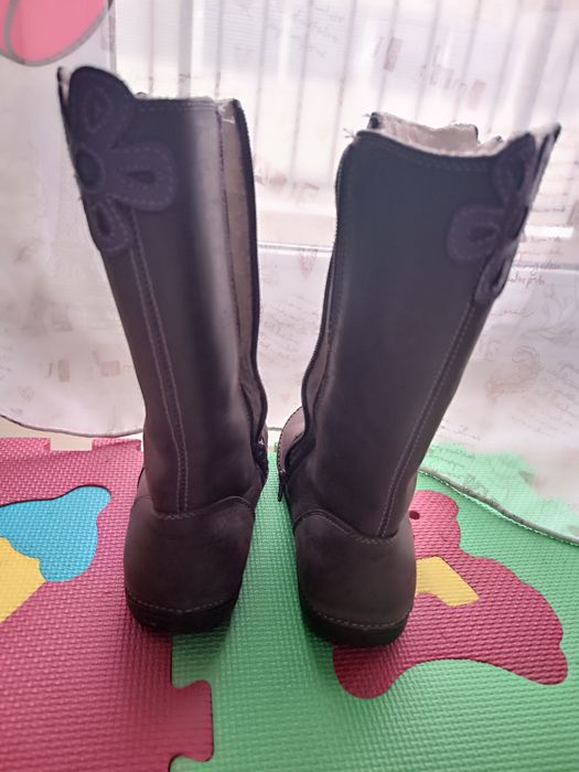 Cizme piele fetițe mărimea 32/33 ddstep