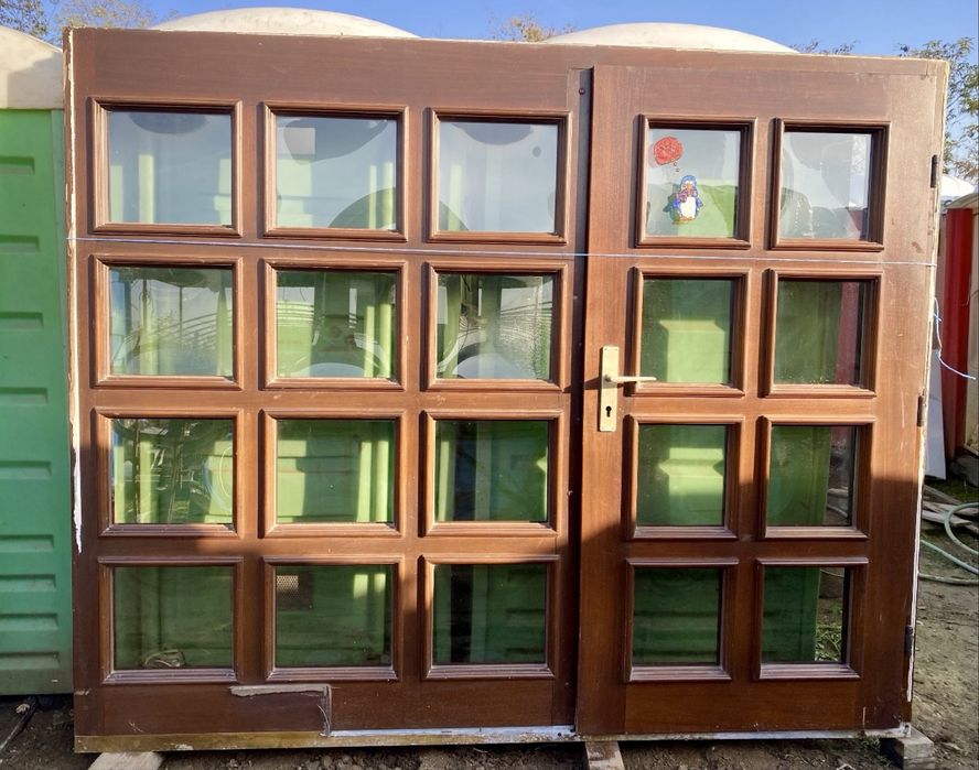 Usa intrare casa lemn termopan H 210 x L 259 Germania